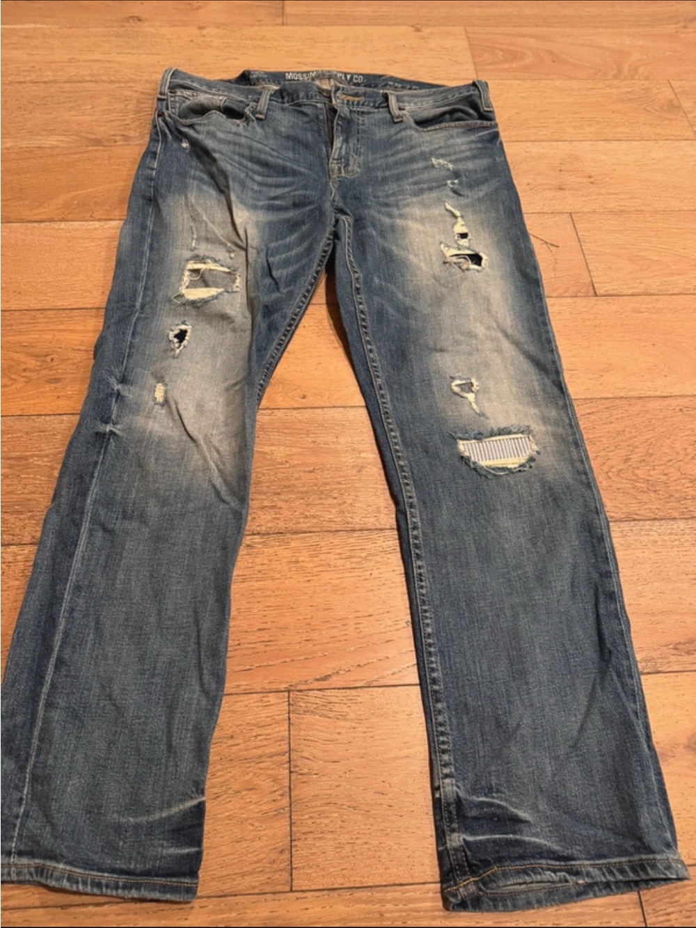 Men’s Ripped Slim Straight Jeans